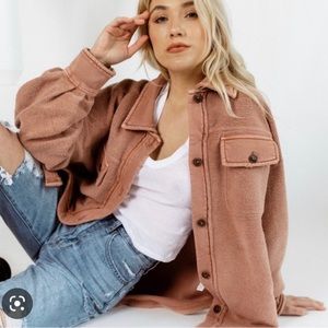 Free People Ruby Jacket bright Cider like new